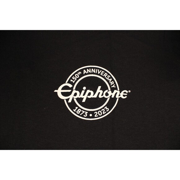 Gibson Epiphone 150th Anniversary Graphic T-Shirt (Medium) Black Cotton Licensed - Picture 4 of 7